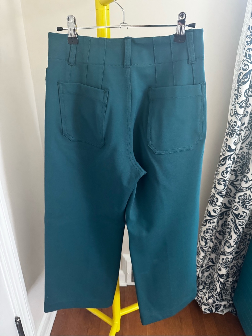 Anthropologie Maeve Colette Ponte Crop Wide Leg Pants - Picture 4 of 5